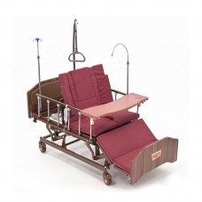 Кровать электрическая МЕТ REALTA с регулировкой высоты, кардиокреслом, переворотом и туалетом, с возможностью сна в положении сидя