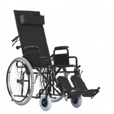 Инвалидное кресло - коляска с регулируемыми подножками и спинкой Base 155