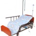 Кровать механическая Е-45A с боковым переворачиванием, туалетным устройством и функцией «кардиокресло»